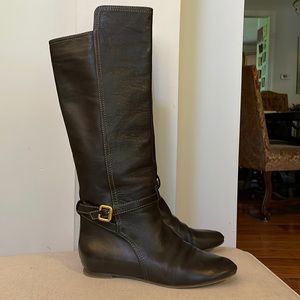 Chloe Knee high boot with buckle strap detailing
